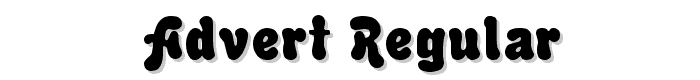 Advert Regular font